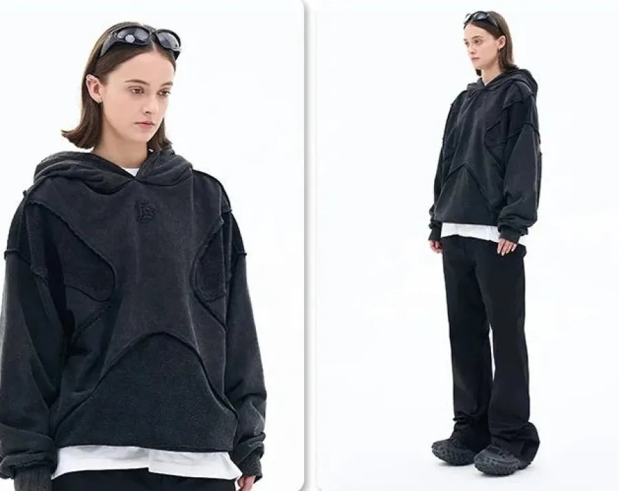 Sale Vintage Washed Deconstructed Forgiveness Hoodie Hoodies