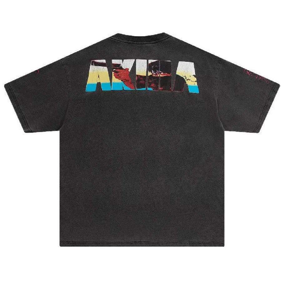 New Vintage Washed "Kaneda" Oversized Tee T-Shirts