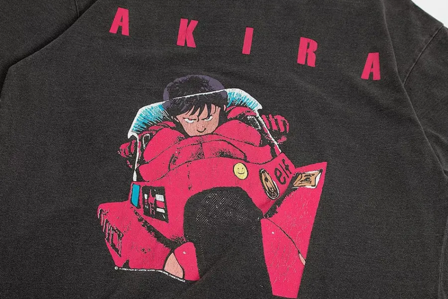 New Vintage Washed "Kaneda" Oversized Tee T-Shirts