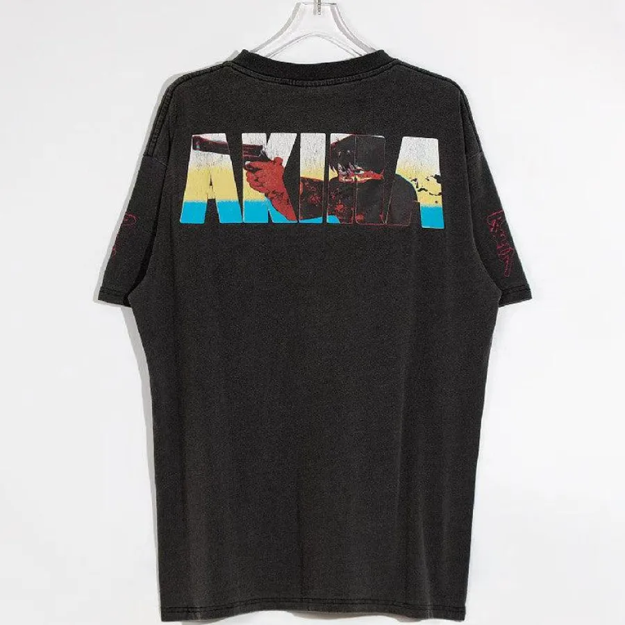 New Vintage Washed "Kaneda" Oversized Tee T-Shirts