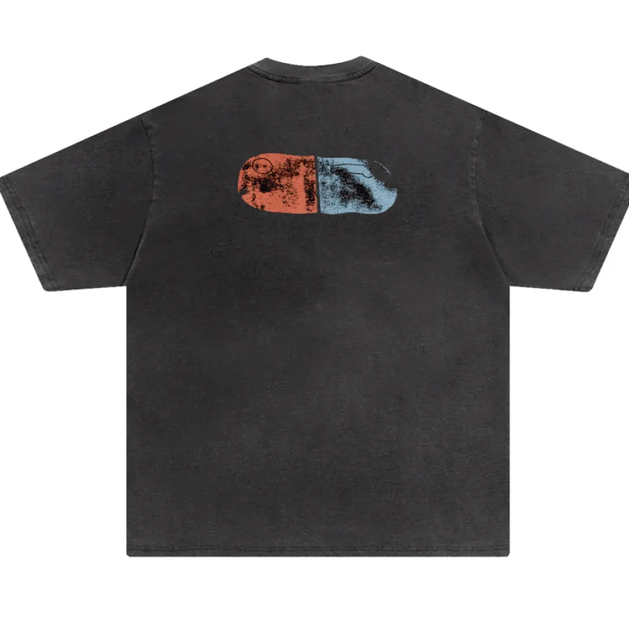 Sale Vintage Washed "Motorcycle" Oversized Tee T-Shirts