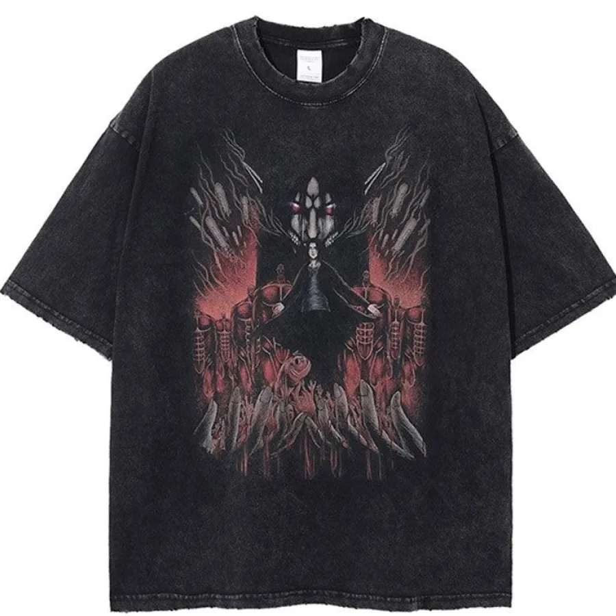 New Vintage Washed Titan Oversized Tee T-Shirts