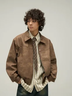 Best Distressed Faux Leather Jacket Jackets