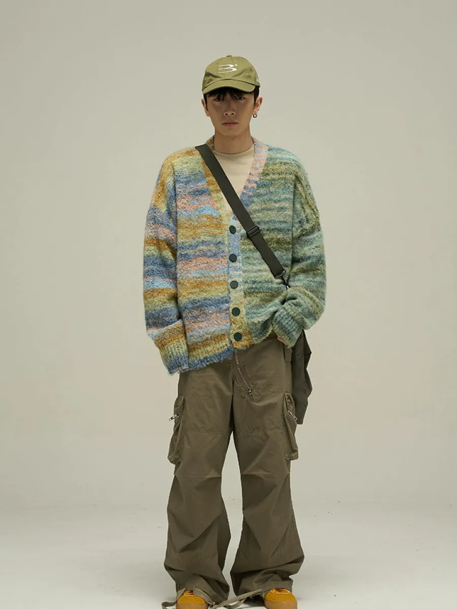 New "Dopamine" Contrast Cardigan Sweaters
