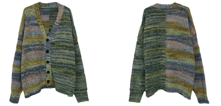 New "Dopamine" Contrast Cardigan Sweaters