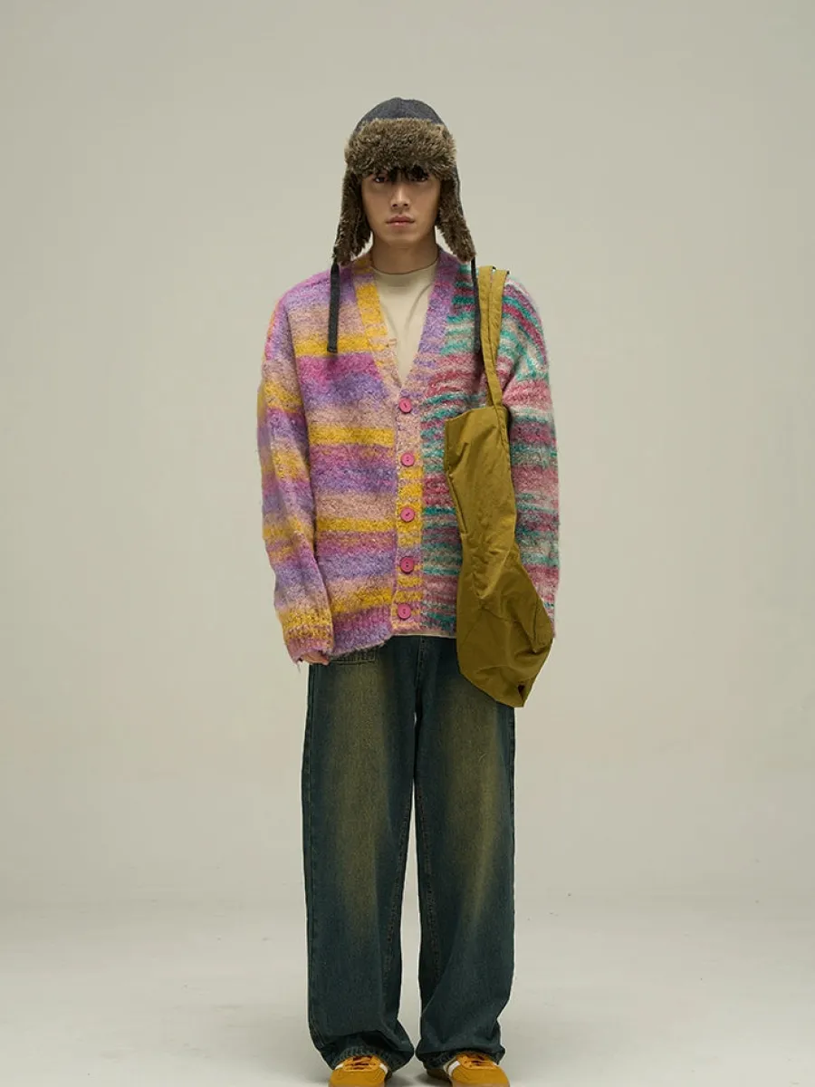 New "Dopamine" Contrast Cardigan Sweaters