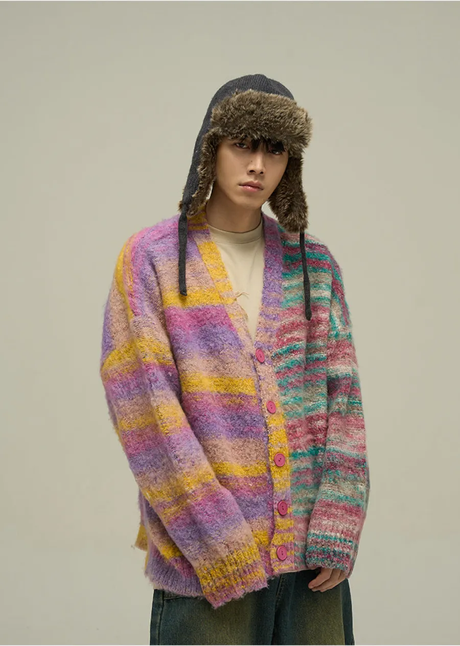 New "Dopamine" Contrast Cardigan Sweaters