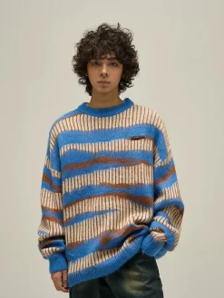 Fashion Double Striped Sweater Sweaters