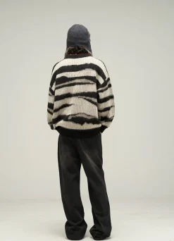 Fashion Double Striped Sweater Sweaters