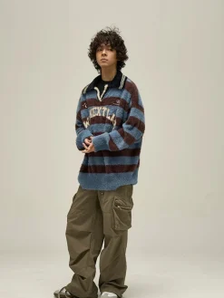 Outlet Logo Collared Sweater Sweaters