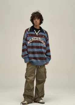 Outlet Logo Collared Sweater Sweaters
