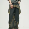 New Raw Edge Star Stitched Jeans Jeans