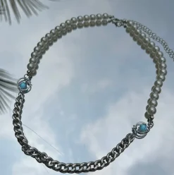New Round Chain Pearl Necklace Accessories
